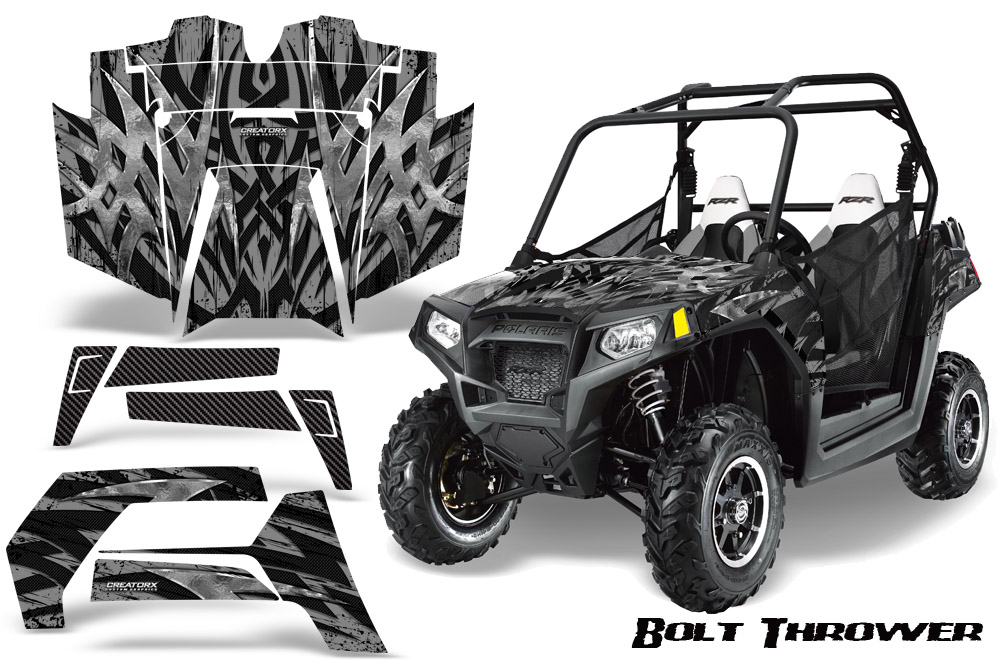 POLARIS RZR 800 2011 Graphics Kit Bolt Thrower Silver